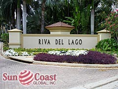 Riva Del Lago Community Sign